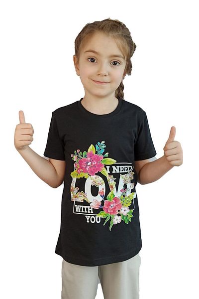 Bluence Black Girl Waiter Children's Cotton T-shirt