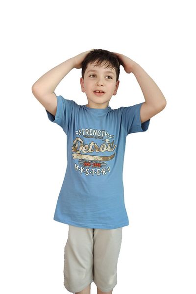 Bluence Blue Boy Waiter Children's Cotton T-shirt