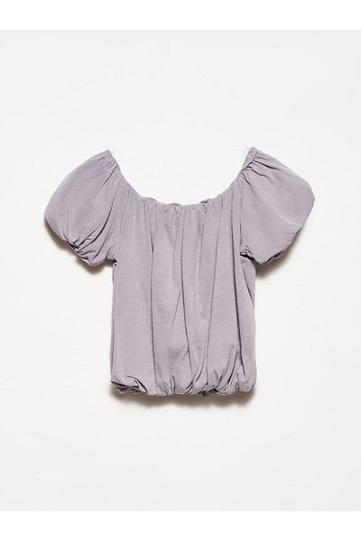 Dilvin 20660 Washed Top-Grey