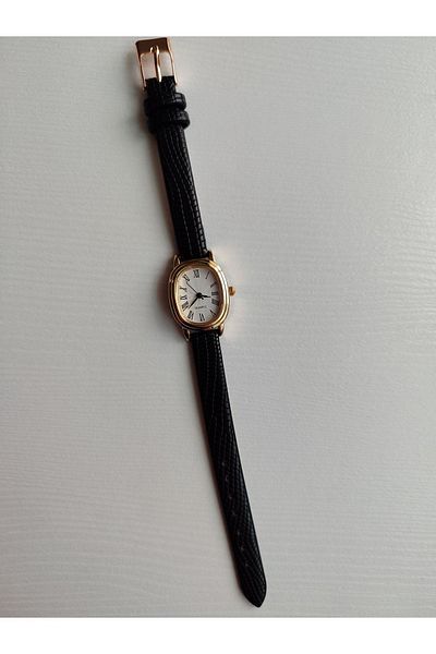 Ricardo Women's Wristwatch New Fashion Stainless Anti-tarnish Leather Cord Black Wristwatch