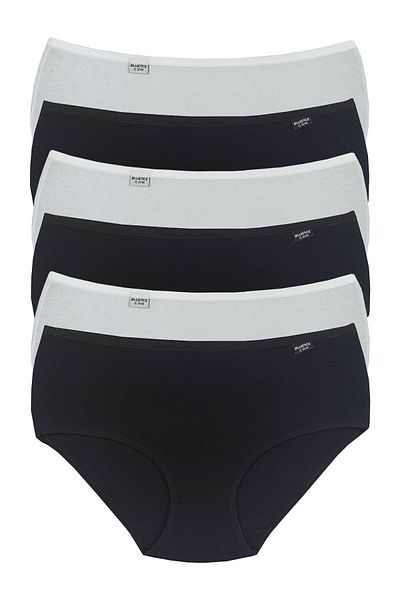 Bluence Μικτό Χρώμα Ψηλόμεσο Lycra Cotton Bato Σλιπ 6 Τεμαχίων