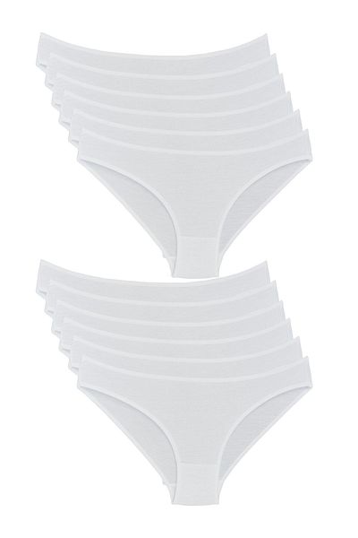 Bluence Slip din viscoză Lycra cu talie joasă 12 buc