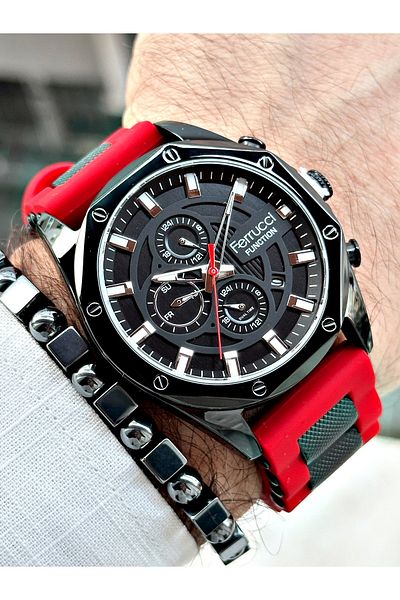 Ferrucci Function Fcf.14521Fs Silicone Cord Men's Wristwatch