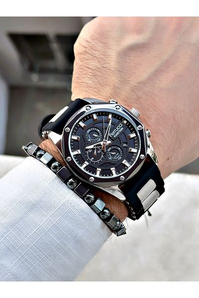 Ferrucci Function Fcf.14521Fs Silicone Cord Men's Wristwatch