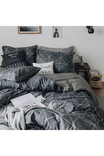 Rimo Home طقم غطاء لحاف مزدوج الجوانب