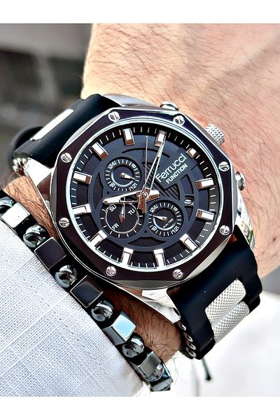 Ferrucci Function Fcf.14521Fs Silicone Cord Men's Wristwatch