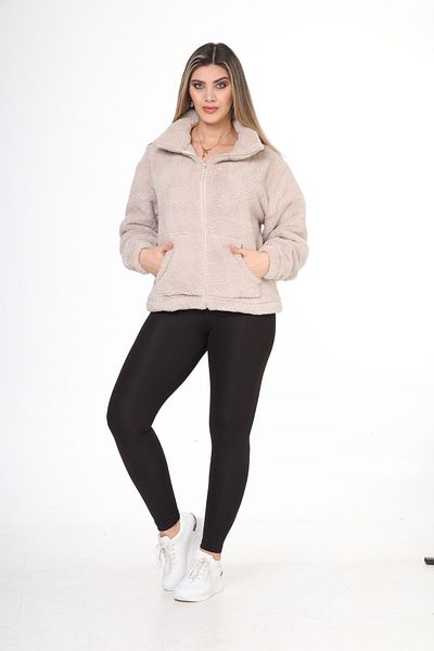 Bluence Γυναικείο βελούδινο παλτό Wellsoft Soft με φερμουάρ