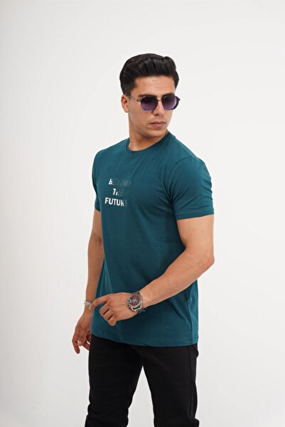 Est Estola Мъжка тениска с прилепнала кройка от ликра, гъвкава мека текстурирана материя