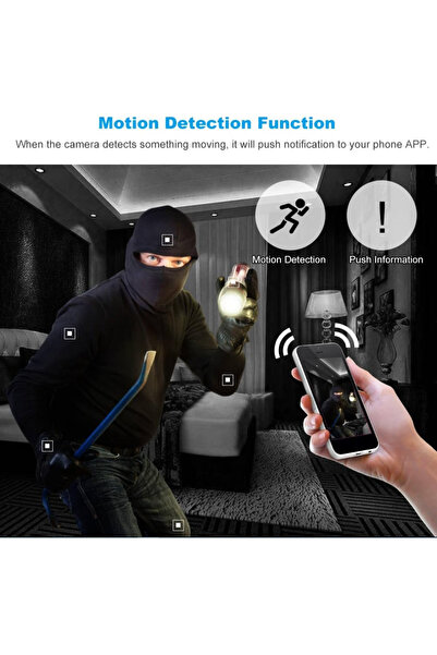 qasul HD 1080P Robot Kamera Gece Görüşü Hareket Algılama İki Yönlü Sesli Telefon Uygulama Kontrolü