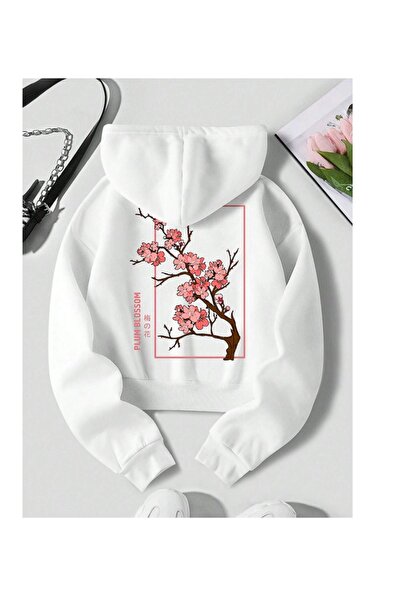 SeusCraft Otantik Çicek Baskılı Sweetshirt