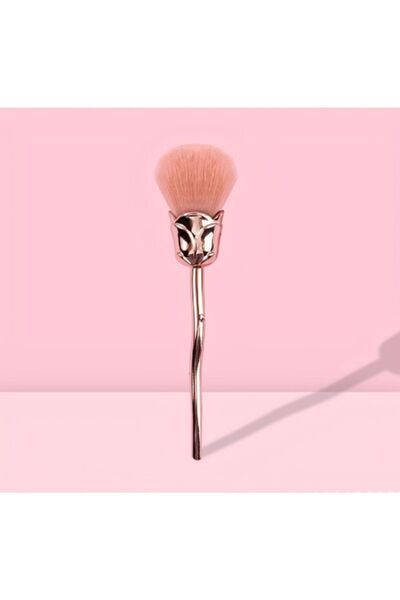 newnet Мека четка за пудра и руж Rosegold във формата на роза