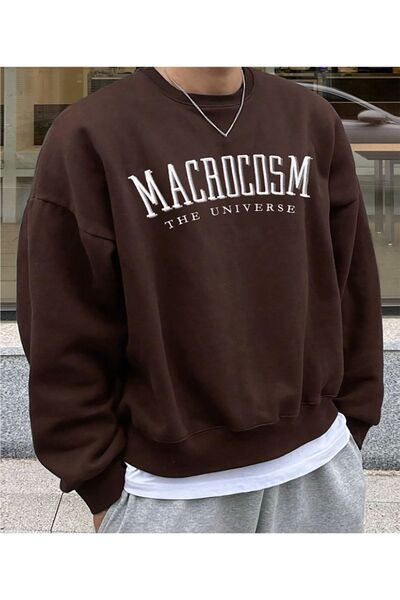 SeusCraft Φούτερ με λαιμόκοψη ποδηλάτου με στάμπα Macarocosm