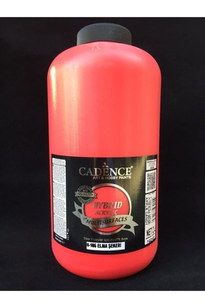 Cadence H-106 Elma Şekeri 2000 Ml (3 Kg ) Hybrid Multisurface Akrilik Boya (h...