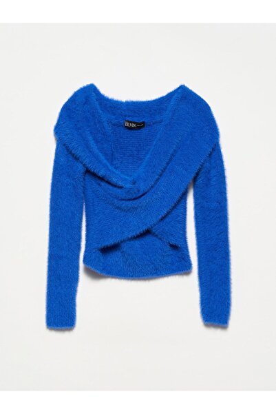 Dilvin 10327 Pulover-saks cu umăr deschis