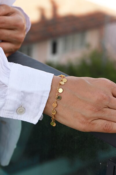 Aydın Kuyumculuk 14 AYAR ALTIN,PULLU BİLEKLİK AGBLK649