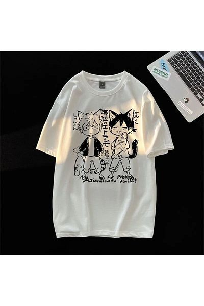 Köstebek Ιαπωνικό Anime Umibe No Etranger Fish Λευκό Unisex T-shirt