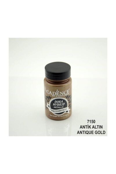 Cadence 7150 Antik Altın Dora Hybrid Metallic Akrilik Boya 90 ml