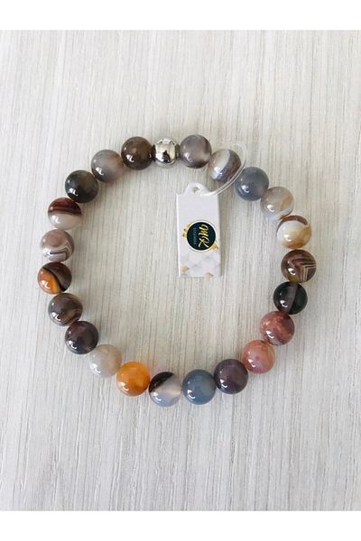 MK tasarım Bostwana Real Agate Bracelet
