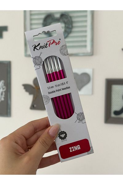 KnitPro Κάλτσες Zing 5,0 mm - Συσκευασία 5 15 cm