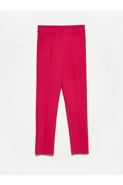 Dilvin 70690 High Waist Classic Trousers-fuchsia