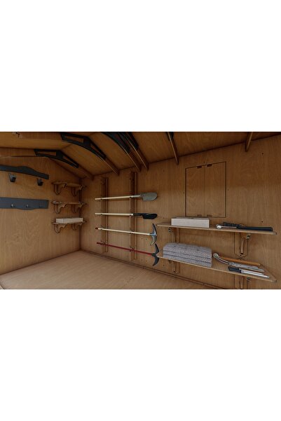 MANDU Ahşap Xl Depolama Evi