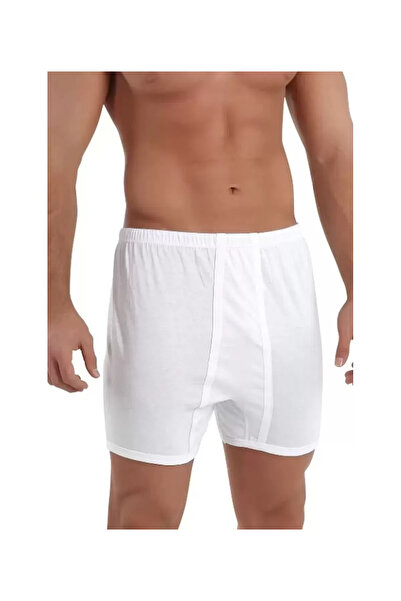 Alenay Ανδρικό πακέτο με 6 μακριά σορτς Spordon Boxer White