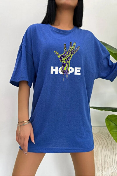 oneagılyazı Oversize Hope Printed T-shirt