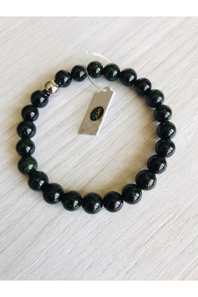 MK tasarım Real Green Star Stone Bracelet