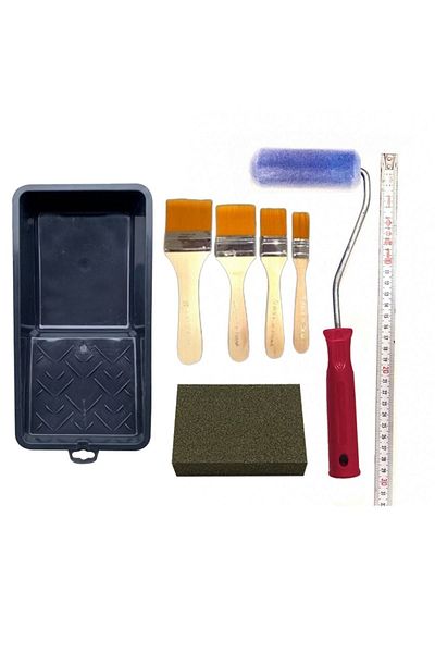 Cadence Boya 4-Piece Painting Roller Pan Sponge Sanding Brush Set