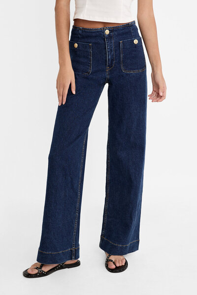 Stradivarius Cepli minimal jean