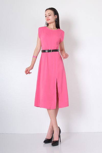 Yare Summer Belted Slit Dress