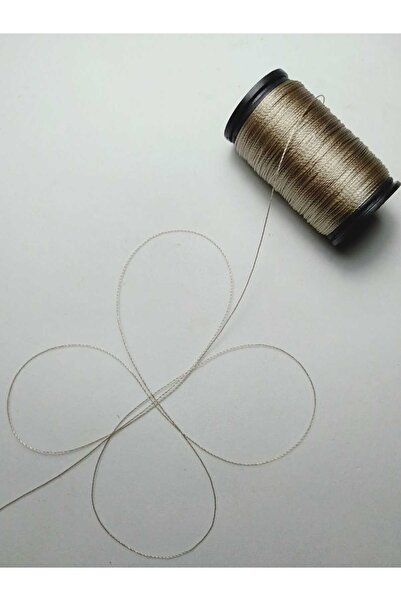 Eskişehir hobi sanat Κλωστή χάντρες προσευχής 0,2 mm Mink Color 60 μέτρα - Η πιο λεπτή κλωστή χάντρες προσευχής