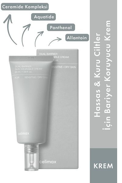 Celimax 50 Ml Cream - Barrier Repair, Moisturizer Dual Barrier Skin Wearable Cream for Sensitive and Dry Skin