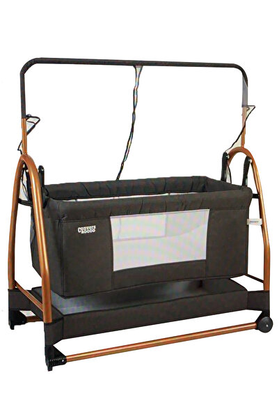 TURHAN BEBE Anne Yanı Sallanır Sabitlenir Tekerlekli Sepetli  Fileli Cibinlikli Hamak Beşik + Yatak Hediye