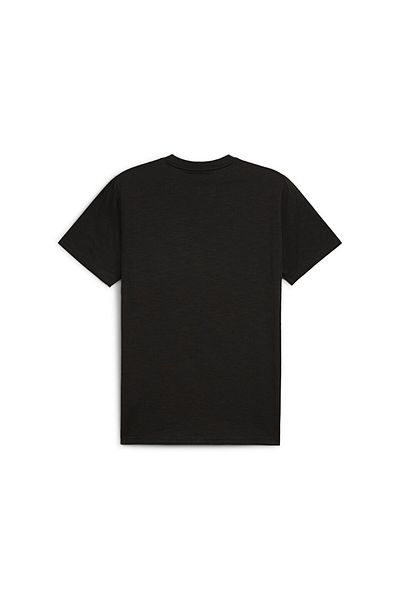 Puma Ανδρικό μπλουζάκι Casual Q1 - Ανδρικό μπλουζάκι με γραφικό σύνθημα, μαύρο 52510001