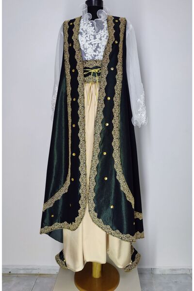 EL YAPIMI Şalvarlı Kaftan
