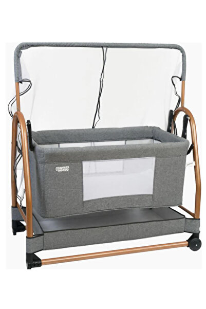 TURHAN BEBE Anne Yanı Sallanır Sabitlenir Tekerlekli Sepetli  Fileli Cibinlik...