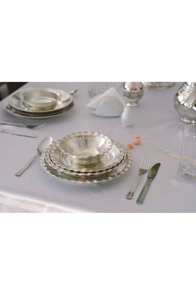 Bakır Concept Bakır Yemek Takımı Geniş Kıvrımlı Model (6 KİŞİLİK)