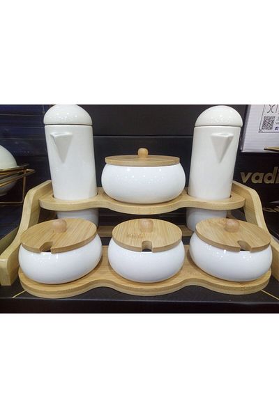 Decorland 6-Piece Spice Set - With Stand