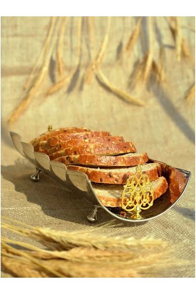 Bakır Concept Copper Bread Bowl Nickel Plated 35cm