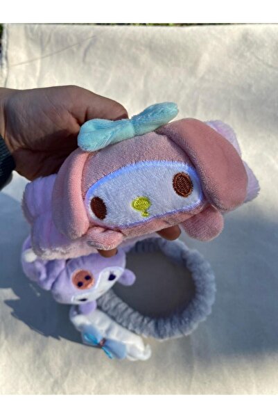BONANZA Kuromi - My Melody - Cinnamoroll Makyaj Bandanası - Peluş Makyaj Ve M...