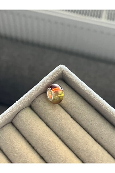 asaf Gökkuşağı ( iki renkli) murano  charm | gümüş kaplama