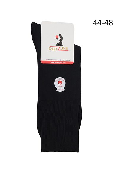 marufshop Черни диабетични чорапи Redzone Plus Size - 12 броя, 44-48