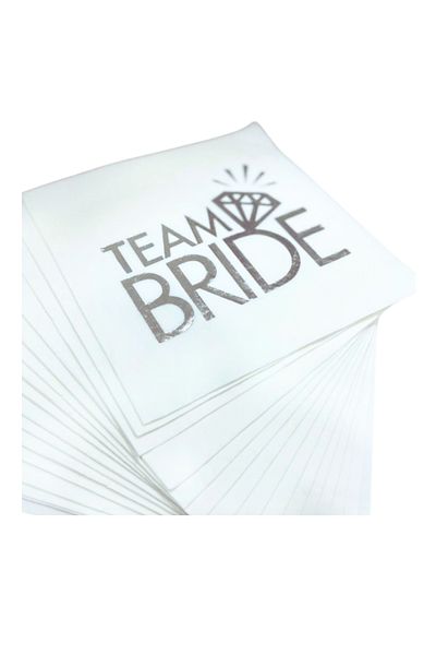 Huzur Party Store حفلة توديع العزوبية المكونة من 16 قطعة باللون الرمادي الفضي - مستلزمات Team Bride To Be