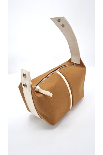 GP GUES POLO Kadın Kanvas kahve taba Archi Mini Bag el çantası