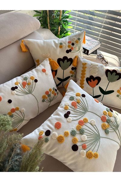 en gözde home PUNCH EMBROIDERED 4 PIECES OF LAMEL CASE