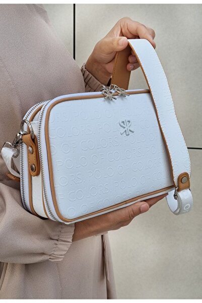 Polo Of Colors Kadın 5 Bölmeli Ayarlanabilir Uzun Askılı Omuz Ve Çapraz Çantası Postacı Çantası