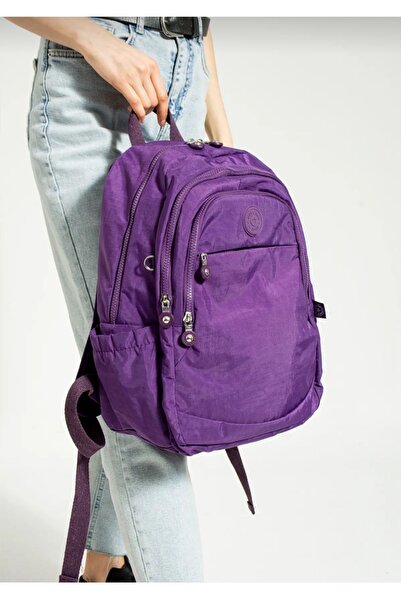 çantamgelsin Унісекс фіолетовий водонепроникний шкільний рюкзак Kipling