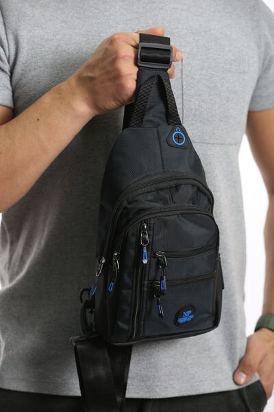 Blatoune Polo Dayanıklı Ve Modern Seyahat Için Küçük Siyah Omuz Çantası