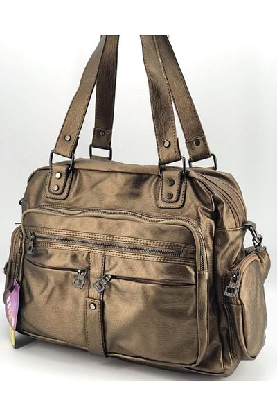 MEGA ÇANTA Women's Copper Shoulder Bag